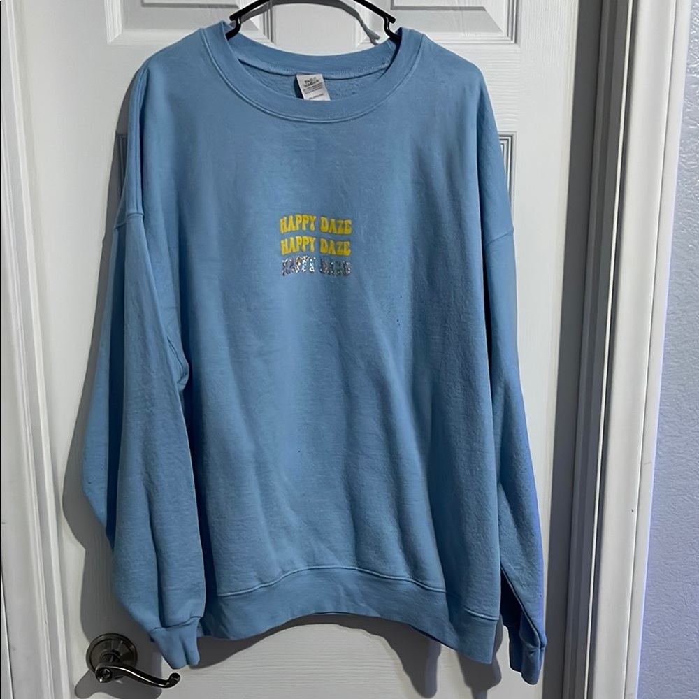 Blue Happy Daze Sweatshirt